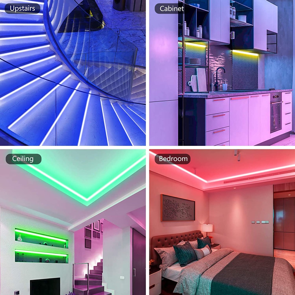 Dây Đèn Led RGB 2835 Bluetooth Điều Khiển USB 5V Trang Trí Đa Năng