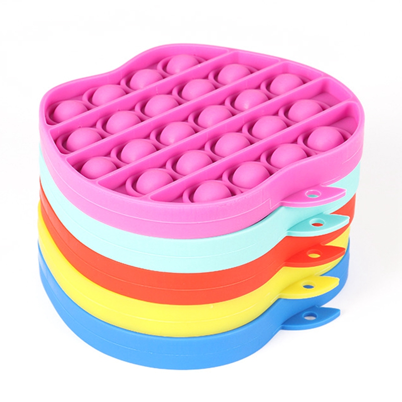 Mayanga Push Bubble Pop It Sensory Fidget Toy Đồ chơi Tự kỷ Giảm căng thẳng Tiktok Kid Gift Round Kids Đồ chơi silicone