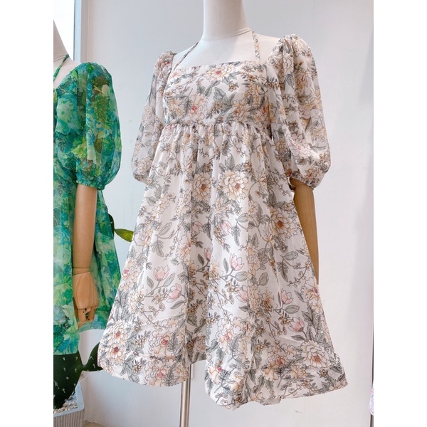 Đầm babydoll tiểu thư siêu xinh tùng xoè MIEU - JJ16