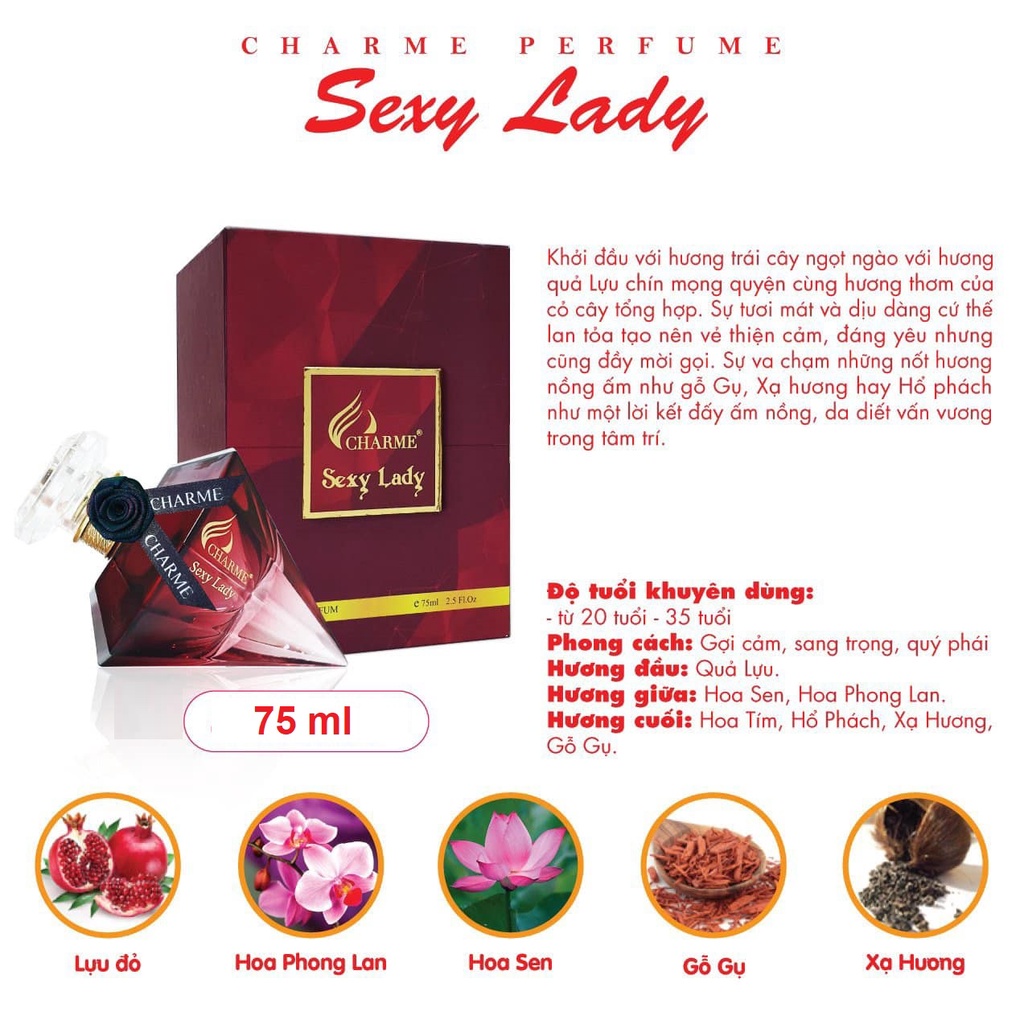 Nước hoa Charme Sexy Lady 75ml