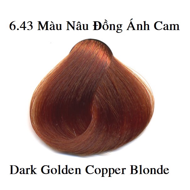 Tuýp Màu Nhuộm Tóc Màu Nâu Trầm Đồng Ánh Cam Dark Golden Copper Blonde 6.43