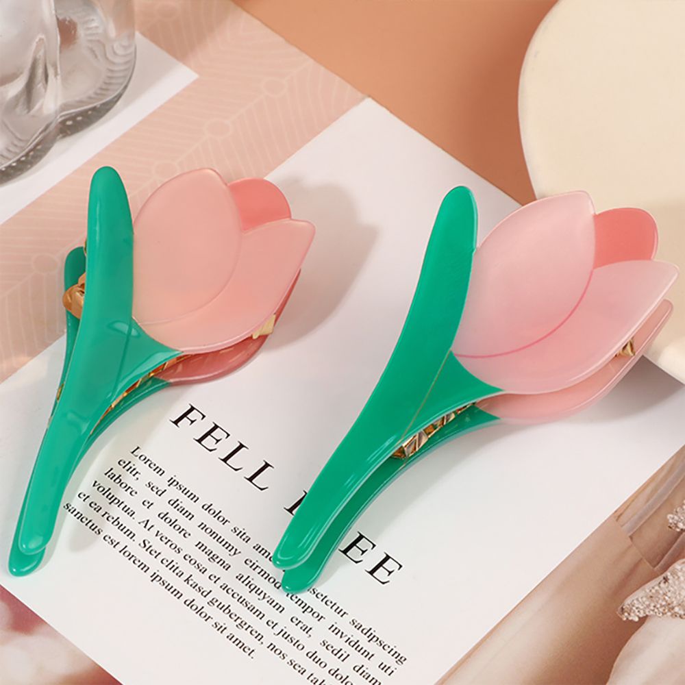 Kẹp tóc hình hoa tulip thời trang Hàn Quốc cho nữ