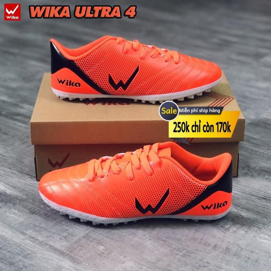 Giày Đá Bóng, Giày Đá Banh Wika Ultra 4 chính hãng phù hợp nhiều loại sân - Tặng tất.