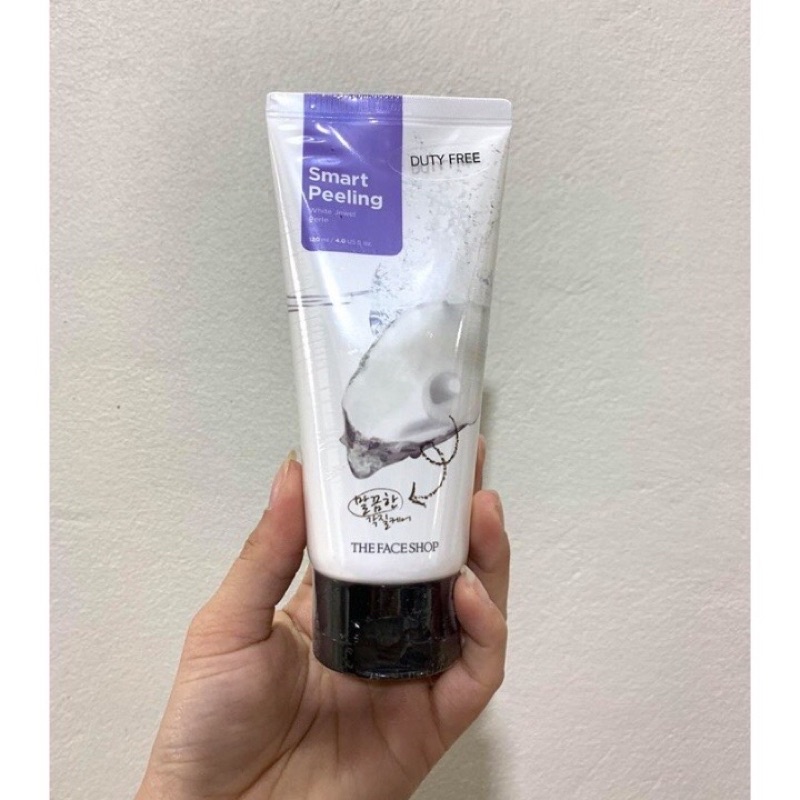Tẩy da chết chiết xuất ngọc trai The face shop Smart Peeling 120 ml | BigBuy360 - bigbuy360.vn