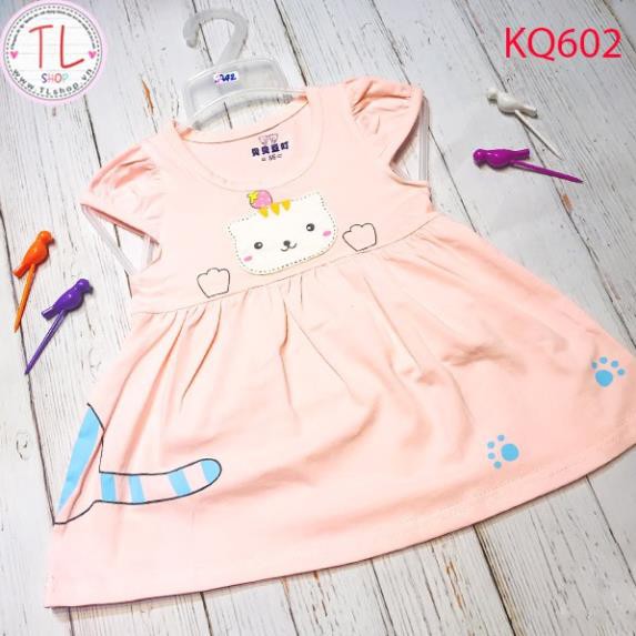 Thời Trang Trẻ Em - Đầm babydoll hình mèo đáng yêu – Quần Áo Bé Trai - Bộ Bé Trai - Quần Áo Bé Gái - Bộ Bé gái