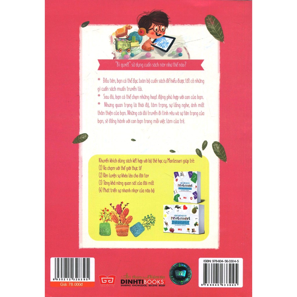 Sách - 100 hoạt động Montessori: Con không cần iPad để lớn khôn