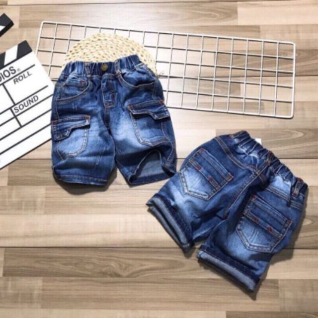 Quần jeans lửng bé trai