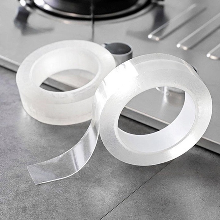 Băng keo dán dính trắng và hai, 2 mặt đa năng trong suốt 3m Dày 1mm 2mm siêu dính supercheap- Kanta store