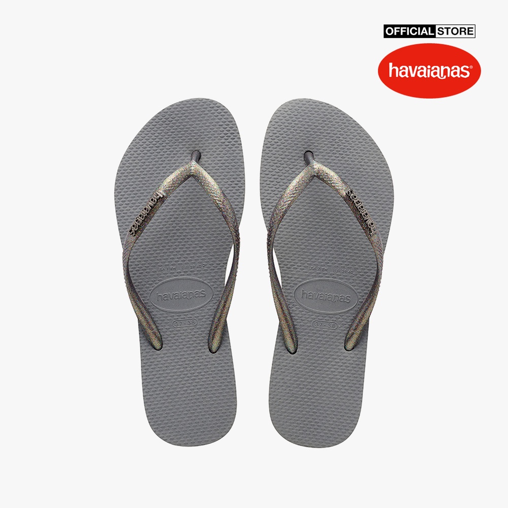 HAVAIANAS - Dép nữ Slim Logo Metallic 4119875-7864