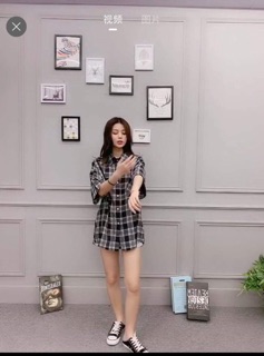 [ORDER] Áo sơ mi kẻ caro dáng dài (có ảnh thật)
