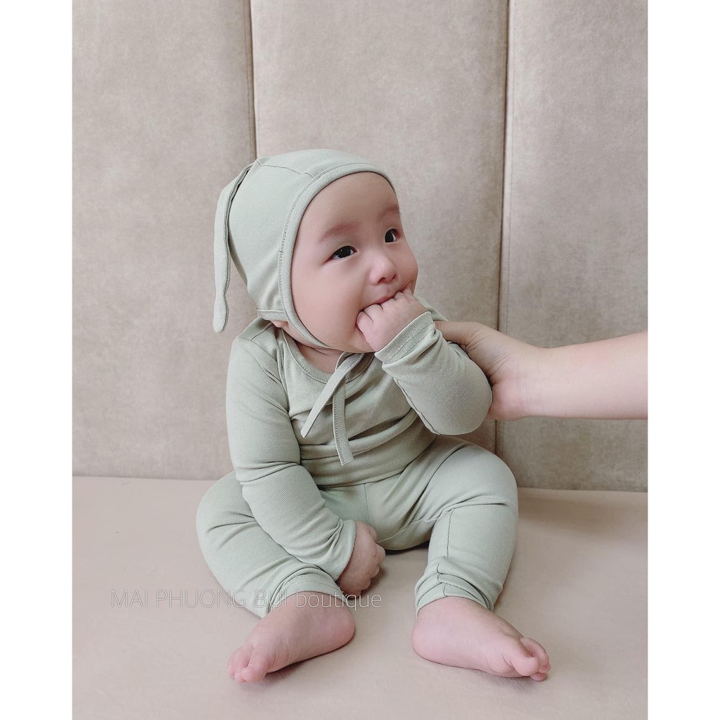 Bộ len tăm mũ rời tai thỏ QATE203 cho bé 8-18kg | WebRaoVat - webraovat.net.vn