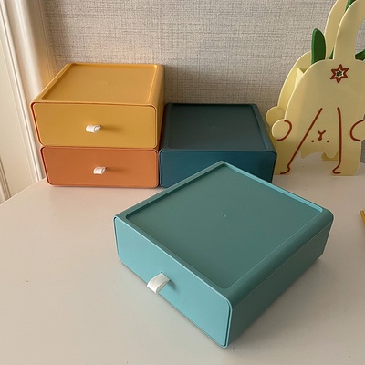 Hộp nhựa đựng đồ có ngăn kéo đủ màu xếp chồng lên nhau -HyHy Home Decor