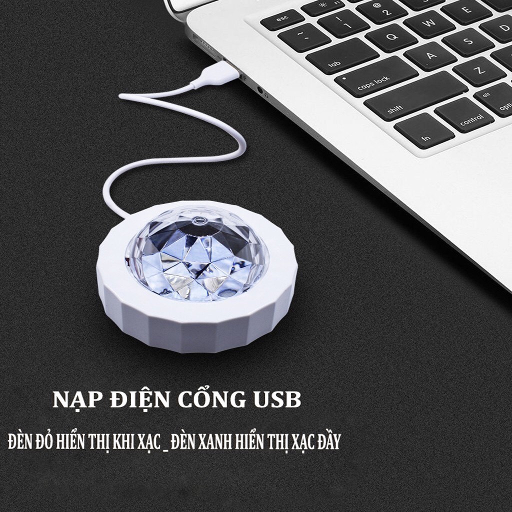 Đèn led trang trí ô tô,phòng khách chiếu sao vũ trụ kèm sạc USB