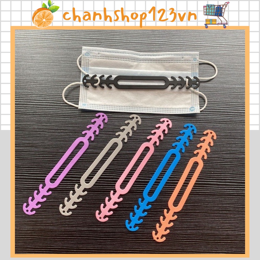 Tai giả dây đeo khẩu trang chống đau tai có nấc điều chỉnh kích cỡ phù hợp cho trẻ nhỏ và người lớn - 10502
