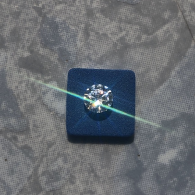 GIÁ XƯỞNG-Viên Moissanite 6,3ly nước D, VVS1, Ex, kiểm định TRẮNG ĐẸP LẤP LÁNH NHẤT