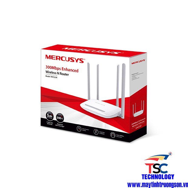 Bộ Phát Wifi MERCUSYS MW325R Không Dây Tốc Độ Cao Chuẩn N 300Mbps