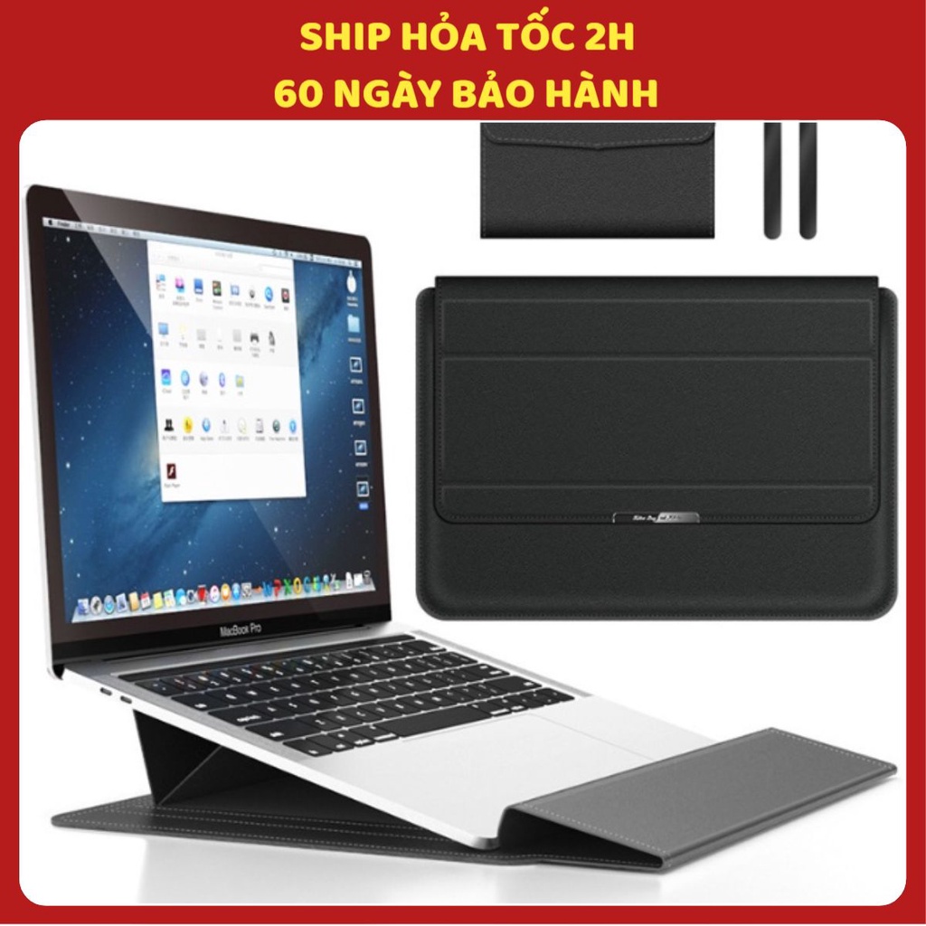⚡ Bao da Macbook Laptop Surface đa công dụng chống va đập nâng cấp hoàn toàn mới - Túi Da PU đựng máy tính