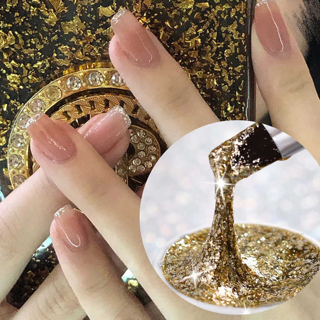 [Hàng mới về] Gel Nhũ Bạch Kim Cadiz Trang Trí Móng Tay Nghệ Thuật Siêu Sáng Trong Suốt 3ml