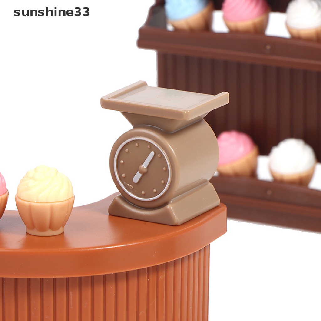 Bộ Phụ Kiện Trang Trí Nhà Búp Bê Hình Kem Ốc Quế Sữa mini Dễ Thương