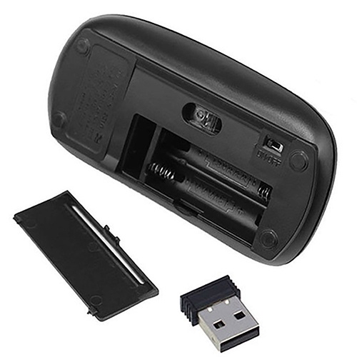 Chuột máy tính không dây USB 2.4 GHz siêu mỏng dành cho máy tính xách tay máy tính để bàn