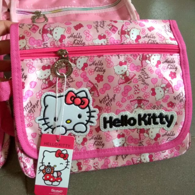 Túi đeo chéo Hello kitty hoa nhí