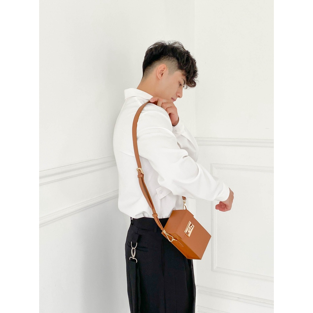 Túi Đeo Chéo DAGON BOX BAG BROWN KSOUL CONCEPT