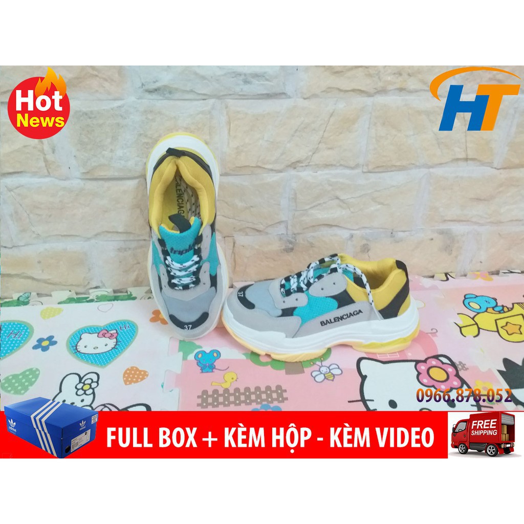 [FULL BOX - TẶNG HỘP] Giày thể thao triple vàng