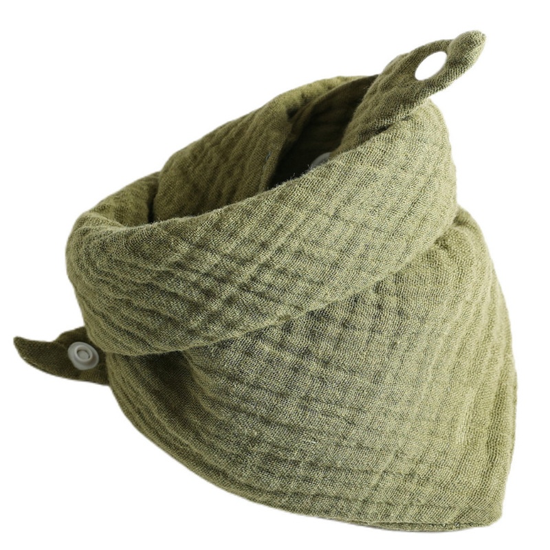 QQ Khăn Yếm Hai Mặt Bằng Vải Cotton Phong Cách Boho Dành Cho Bé Gái