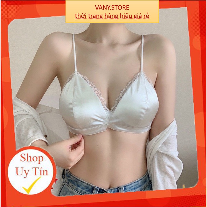 Áo Bra Nữ Đẹp nâng vòng1 gợi cảm thiết kế lụa bóng cao cấp sexy quyễn rũ mẫu BRA09