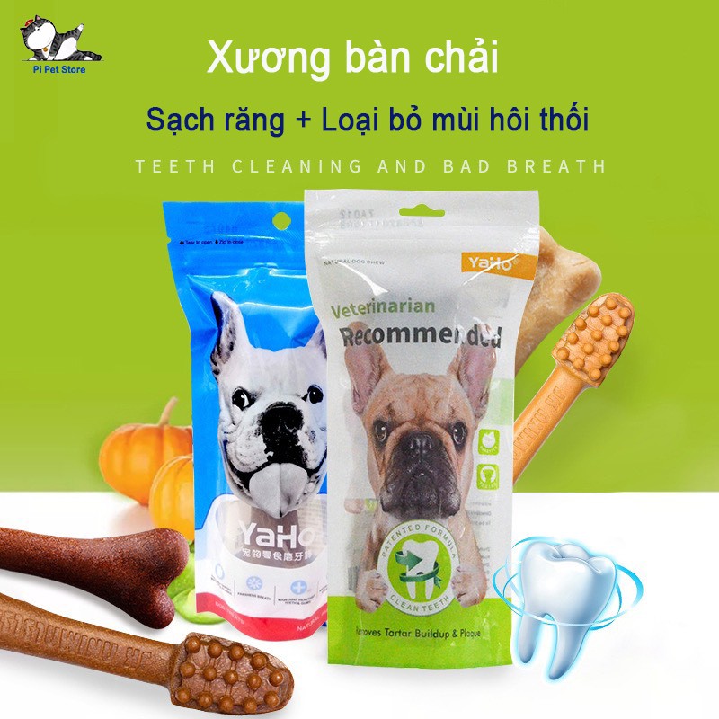 Xương gặm sạch răng cho chó Xương Bàn Chải Cho Chó Yaho Pi Pet Store