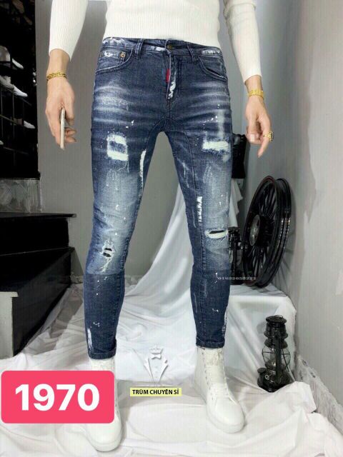 QUẦN JEANS NAM CO DÃN PHONG CÁCH THỜI TRANG CAO CẤP MS759
