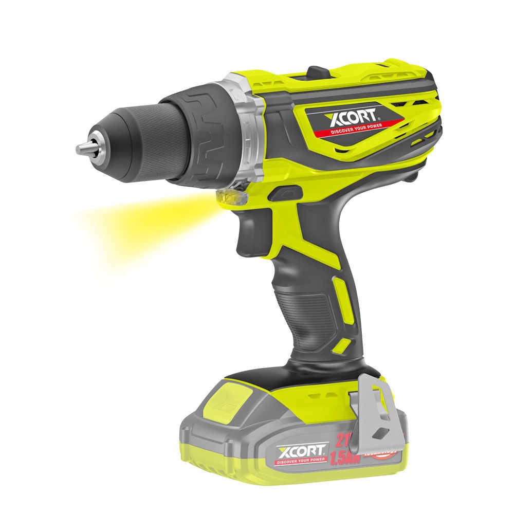 Máy khoan cầm tay dùng pin 20V MAX XCORT Có 2 Chế độ khoan và khoan búa 38Nm