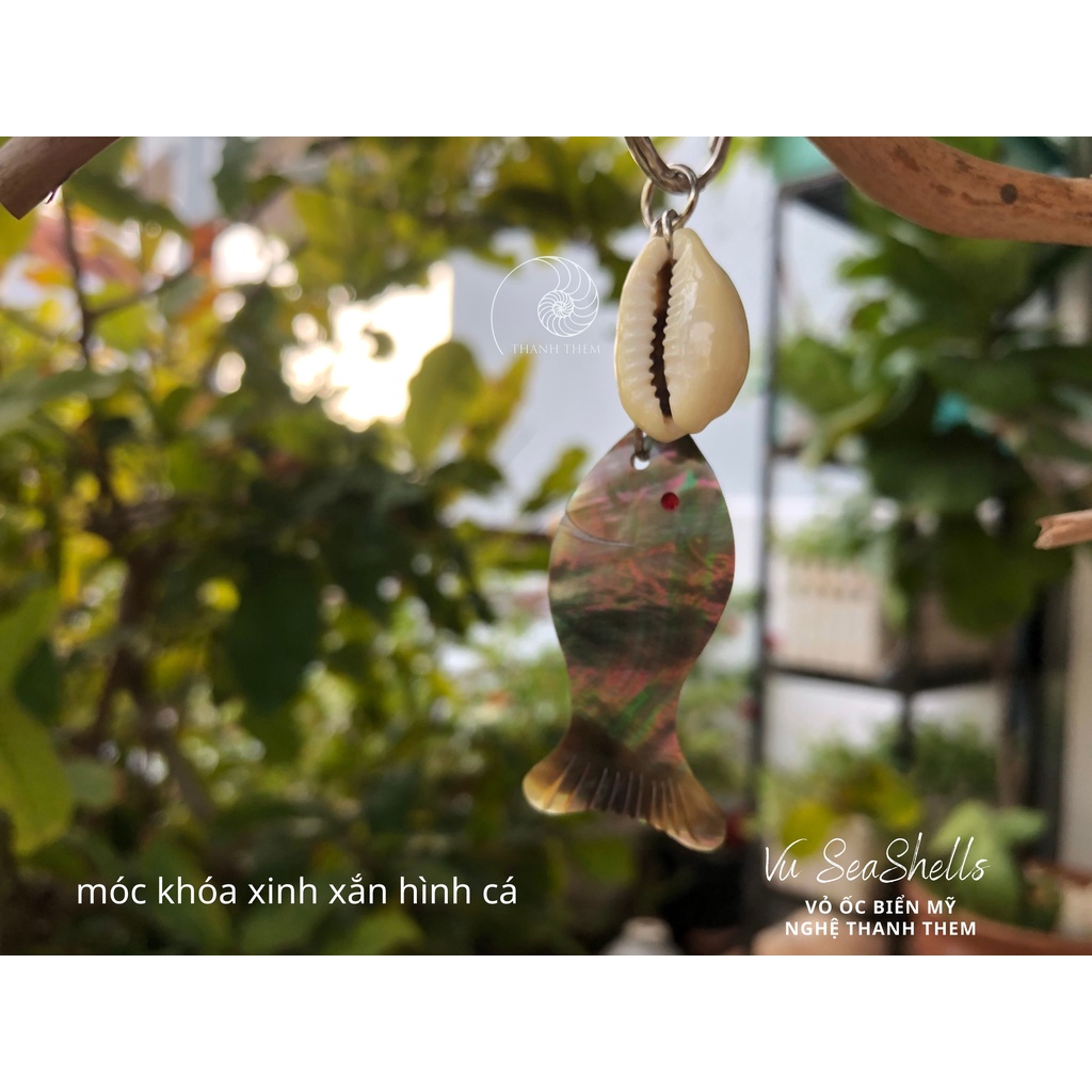 Móc Khóa Xinh Xắn - Làm Từ Vỏ Ốc Biển