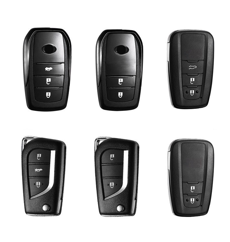 Vỏ da cho chìa khóa xe ô tô Toyota yaris altis fortuner hilux vellfire 2010 chr estima revo Prius Camry C-HR RAV4 Prado