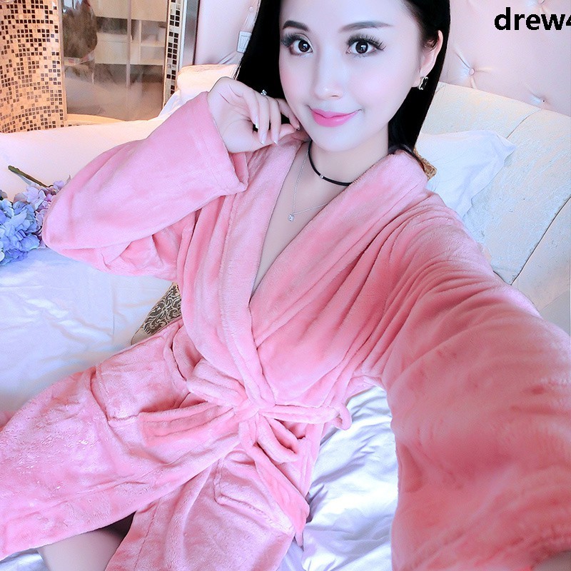 Áo Choàng Tắm Bằng Nỉ Dày Dặn Mềm Mại Thời Trang Quyến Rũ Cho Nữ | BigBuy360 - bigbuy360.vn
