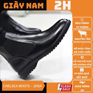 Chelsea boots cao cổ da thật nguyên tấm cao cấp 2H - 54