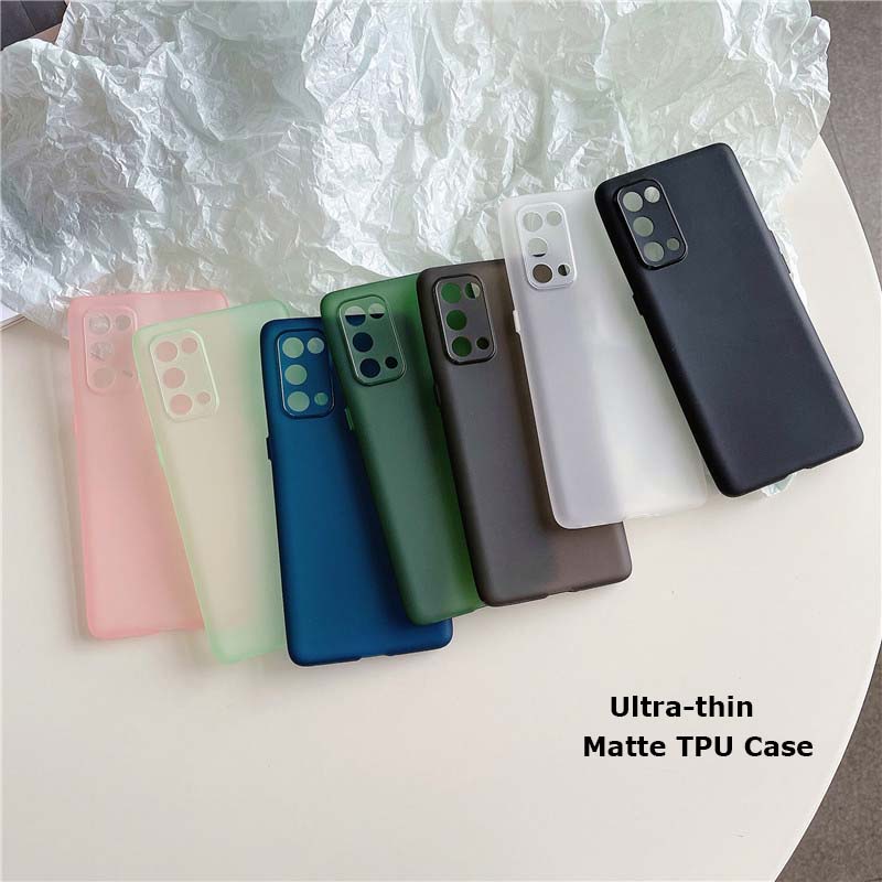 Ultra Ốp Điện Thoại tpu Mặt Nhám Siêu Mỏng Chống Dấu Vân Tay Cho oppo reno 6 5 se pro 5g