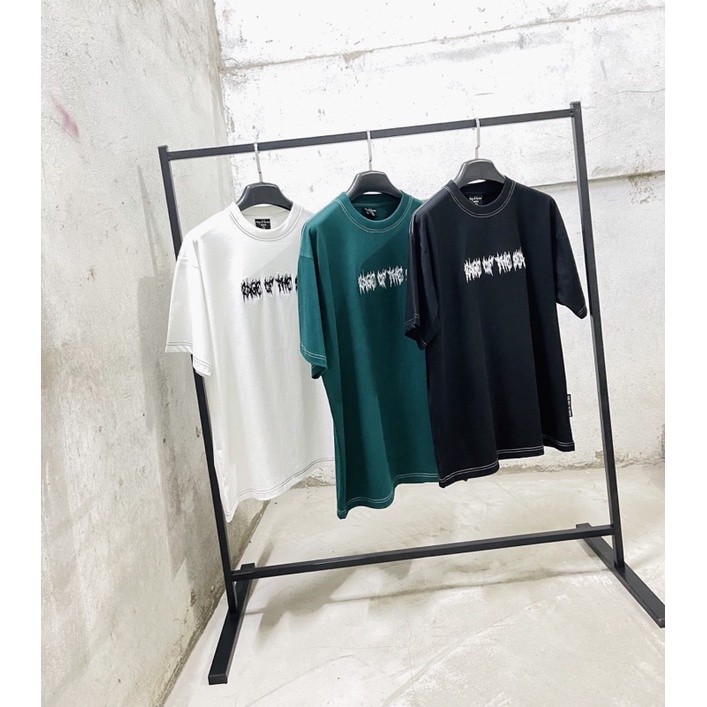 ÁO THUN UNISEX HOẠ TIẾT THÊU RAGE OF THE SEA- BARBEDWIRE