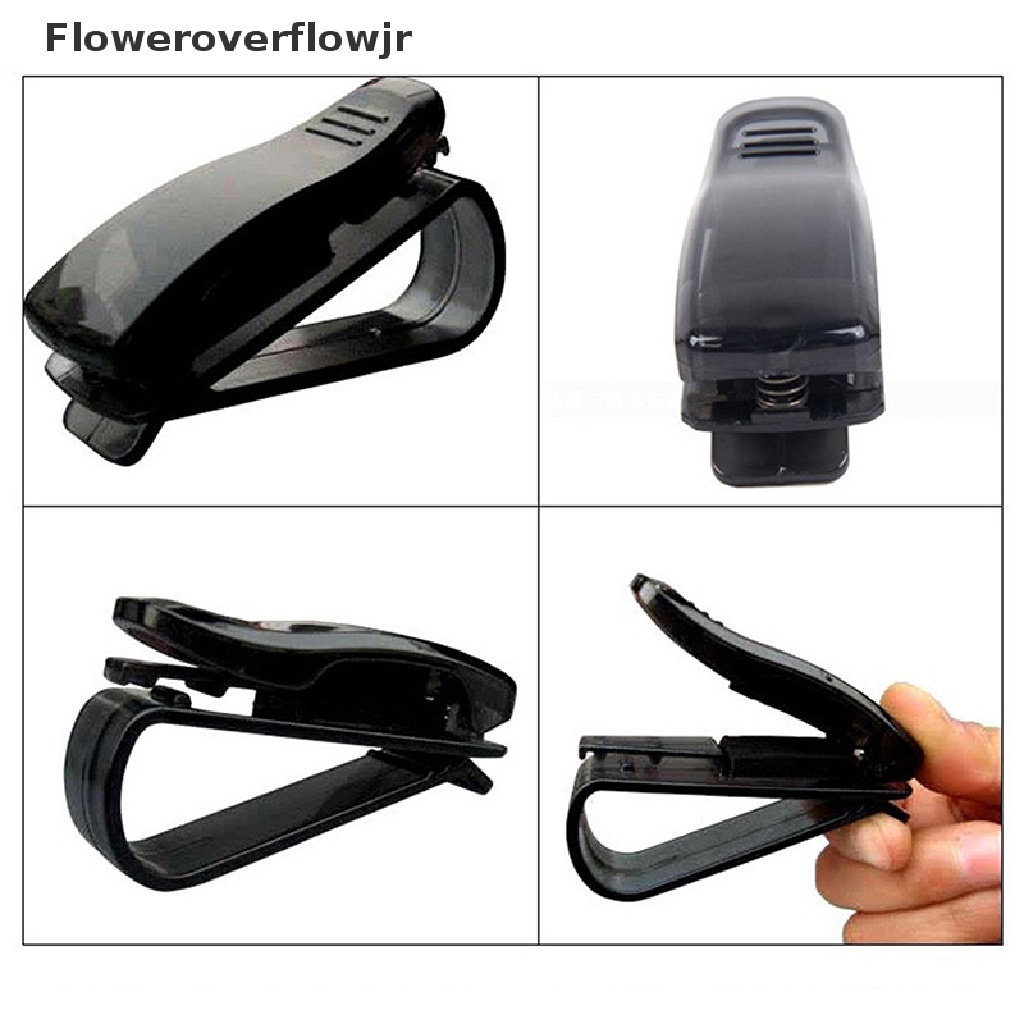 Giá Đỡ Mắt Kính / Bút / Mắt Kính Gắn Tấm Che Nắng Xe Hơi Bằng Abs Tiện Dụng