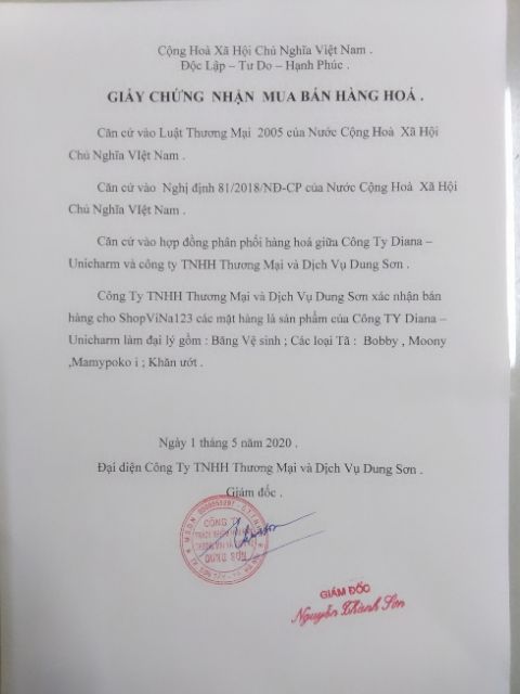 Tã dán Caryn M20/ ML20