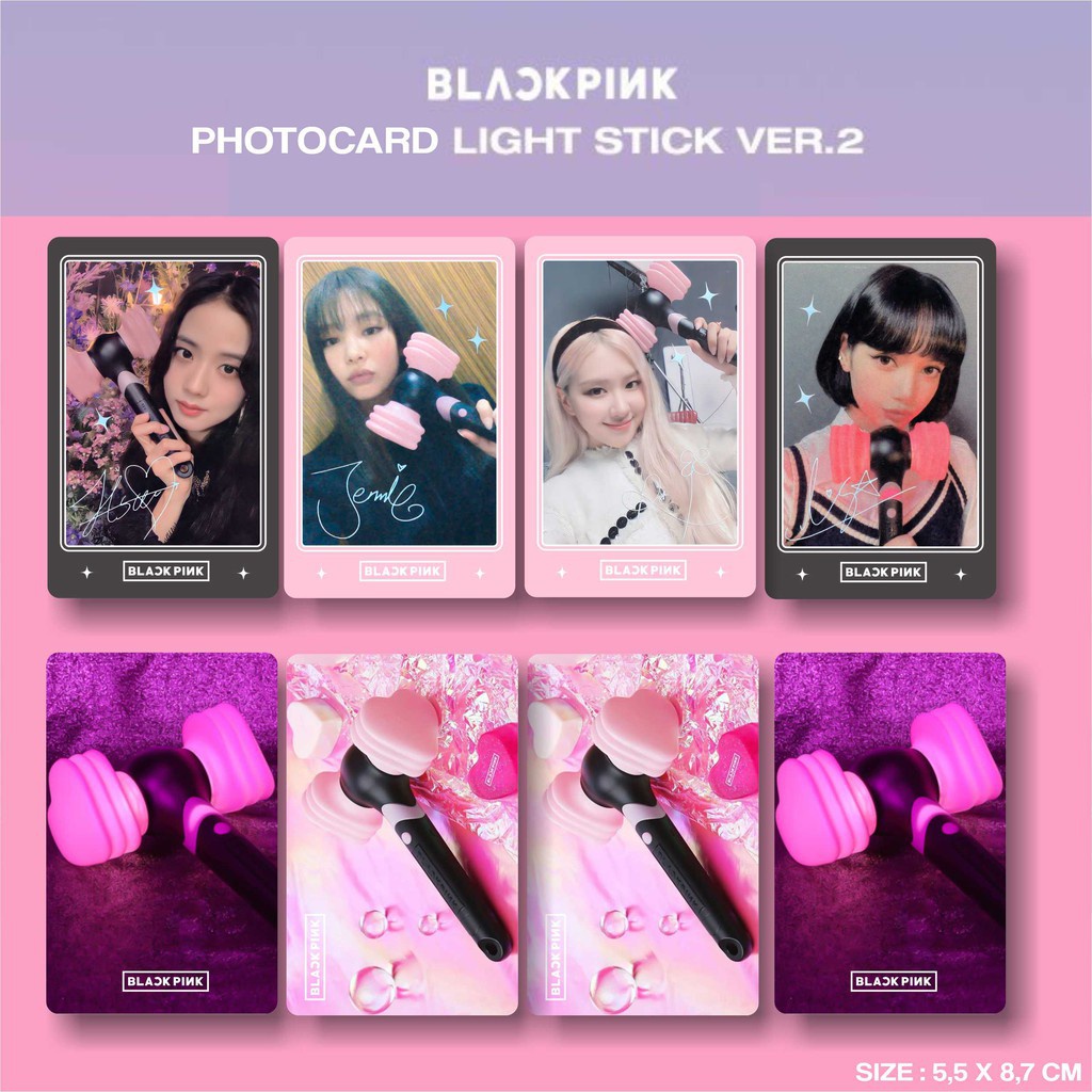 BLACKPINK | Lightstick photocard (ảnh thần tượng) - Hàng chính hãng