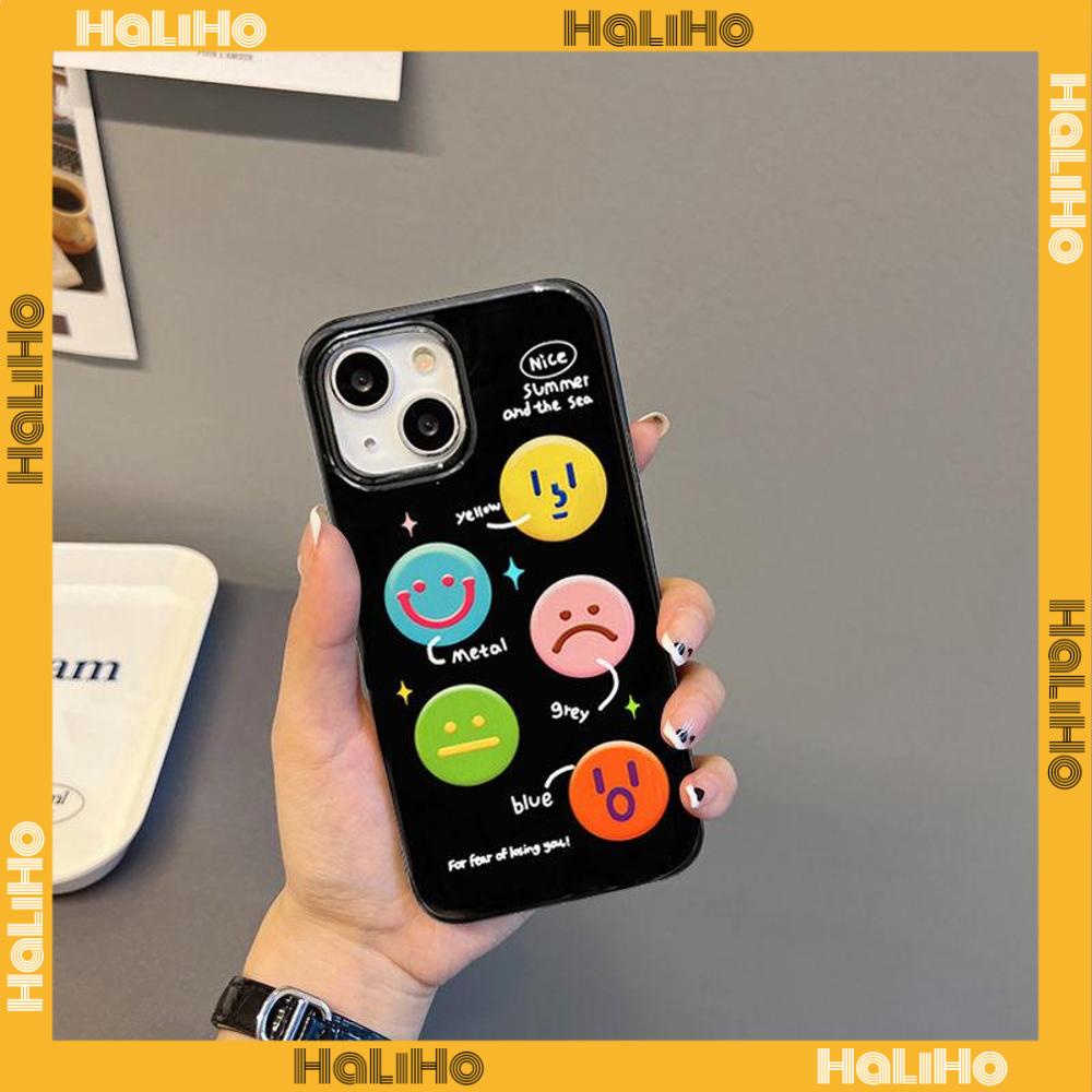 iPhone Case Silicone Soft Case Black Shiny Shockproof Protection Camera Colorful Expression Cartoon Cute Compatible For iPhone 11 Pro Max 13 Pro Max 12 Pro Max 7Plus xr XS Max