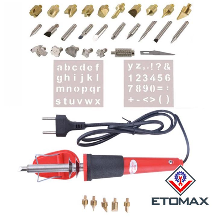 Bút lửa nhiệt trạm trổ vẽ tranh trên gỗ bộ 37 PCS cao cấp