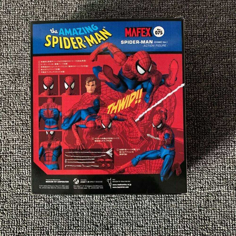 Mô hình nhân vật người nhện Marvel Mafex 075 16cm có khớp cử động độc đáo