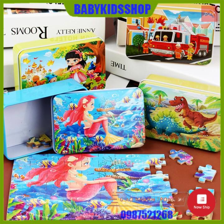 Đồ chơi Tranh ghép gỗ Puzzle 60-100-200 chi tiết, 4 cấp độ - Đồ chơi phát triển trí tuệ, dành cho bé từ 3 tuổi