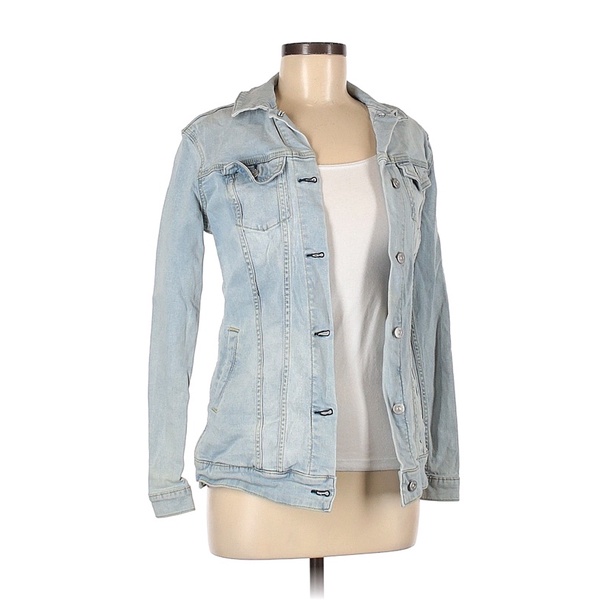 Áo Khoác Jeans Bò Unisex Dáng Dài Phối Túi Ngực Wash Bạc LULAROE Hàng Xuất Xịn Cao Cấp Chất Siêu Đẹp Nặng Tay Trắng Xanh
