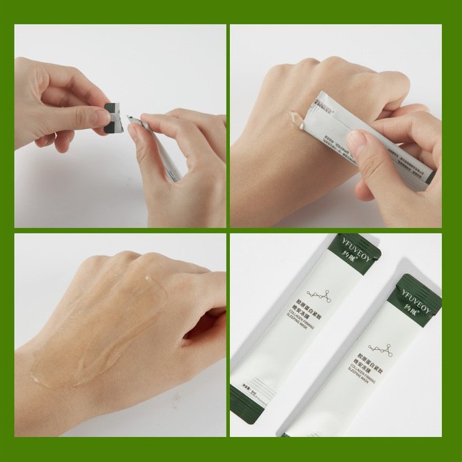 Hộp 20 gói mặt nạ ngủ thạch nâng cơ căng bóng Bổ Xung Dưỡng Chất Yfuveoy Collagen Your Skin Senabeauty