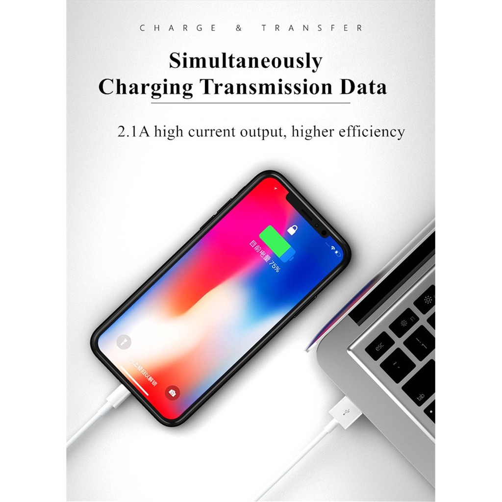 Dây cáp sạc lightning Foxconn chính hãng 100% dài 2m có chip E75 dành cho Apple iPhone/iPad