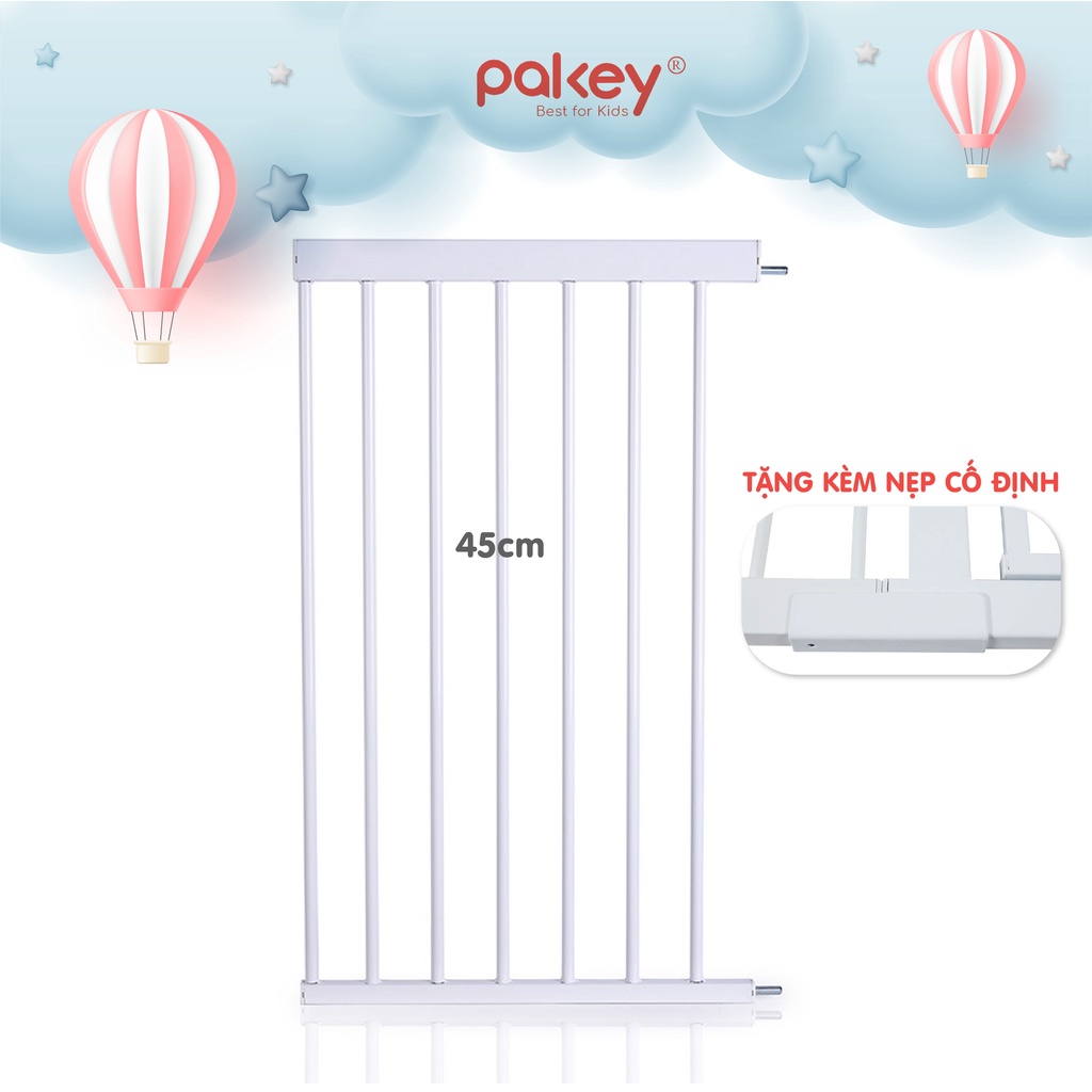 Tấm Nối Thanh Chắn Cầu Thang, Chắn Cửa PAKEY Tiện Lợi Đủ Kích Thước 10-45cm TẶNG THÊM KẸP CỐ ĐỊNH