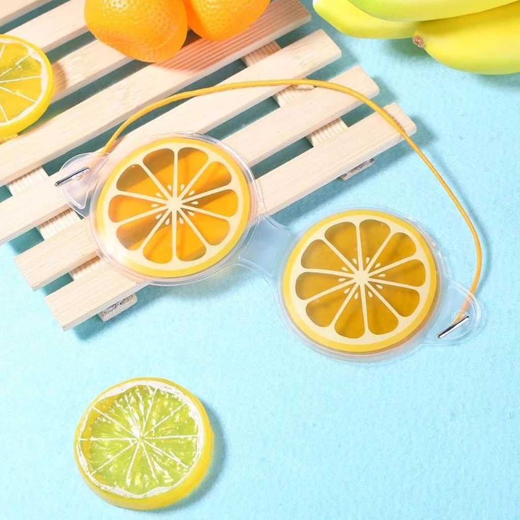 [Hàng mới về] Mặt nạ đắp mắt gel mềm họa tiết trái cây dễ thương giúp giảm mệt mỏi